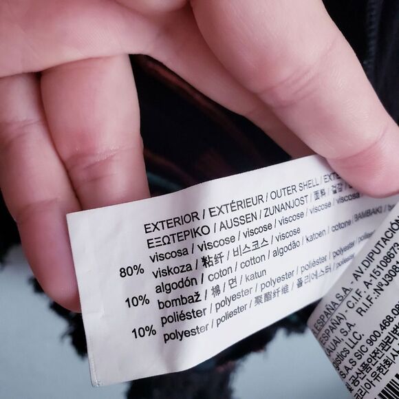 Pull & Bear Black Boho Embroidered Fringe Cardigan - Picture 5 of 6